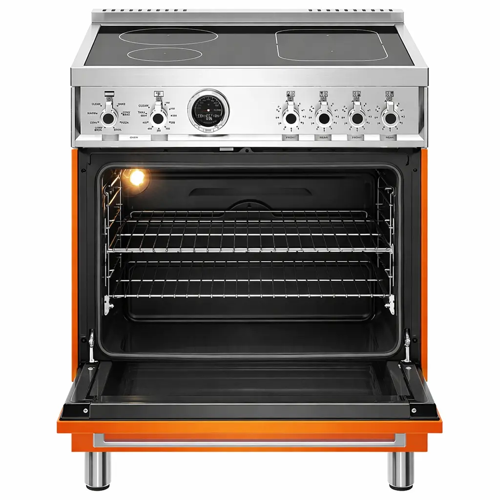 Cuisinière professionnelle à induction Bertazzoni – 30 pouces, 4,7 pi³, convection, autonettoyante, sans tiroir, fini distinctif – PROF304INSART - Image 2