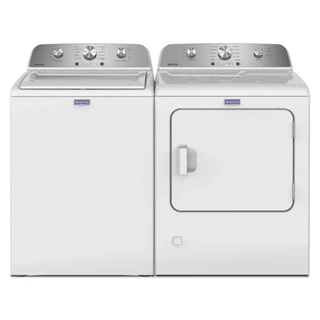 Maytag washer-dryer set - 4.8 cu. ft. washer & 7.0 cu. ft. dryer - MTW4205SW / YMED4205SW