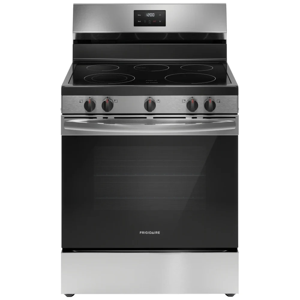 Cuisinière Frigidaire inox 30 pouces, 5,3 pi³, électrique – FCRE305CBS