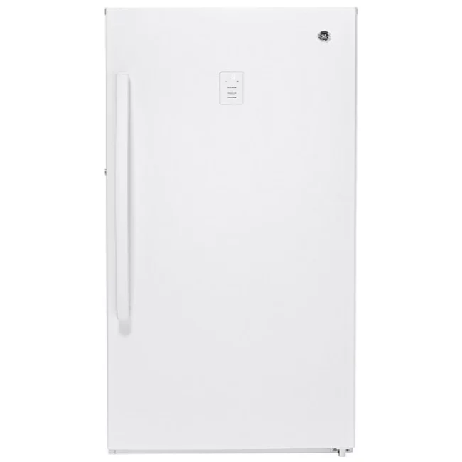 Congélateur vertical GE – 33 pouces, 17,3 pi³, Frost Free, blanc – FUF17SMRFWW
