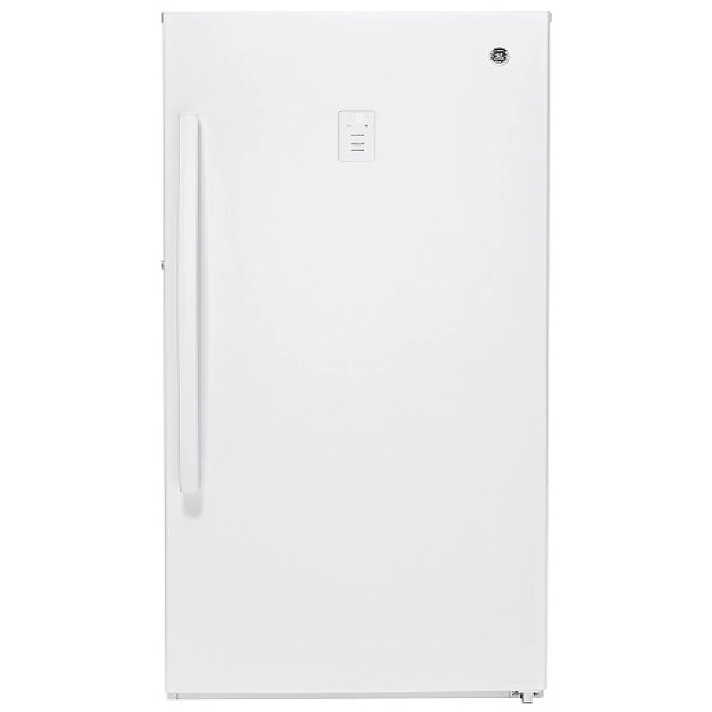Congélateur vertical GE – 33 pouces, 17,3 pi³, Frost Free, blanc – FUF17SMRFWW