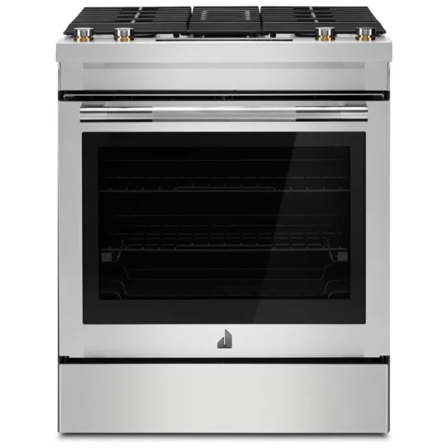 Cuisinière JennAir inox 30 pouces, 6,4 pi³, biénergie – JDS1750ML
