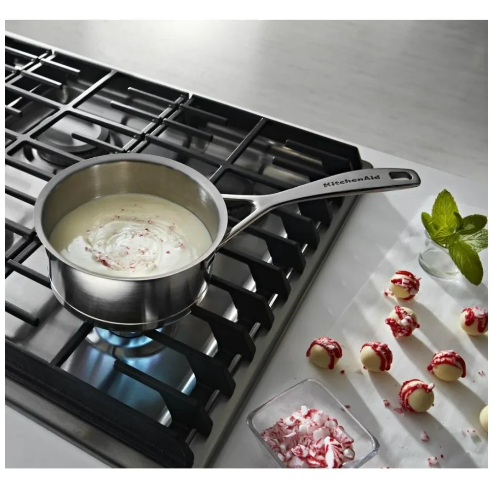 Plaque de cuisson KitchenAid inox 30 pouces, gaz, 4 brûleurs – KCGD500GSS – Image 3