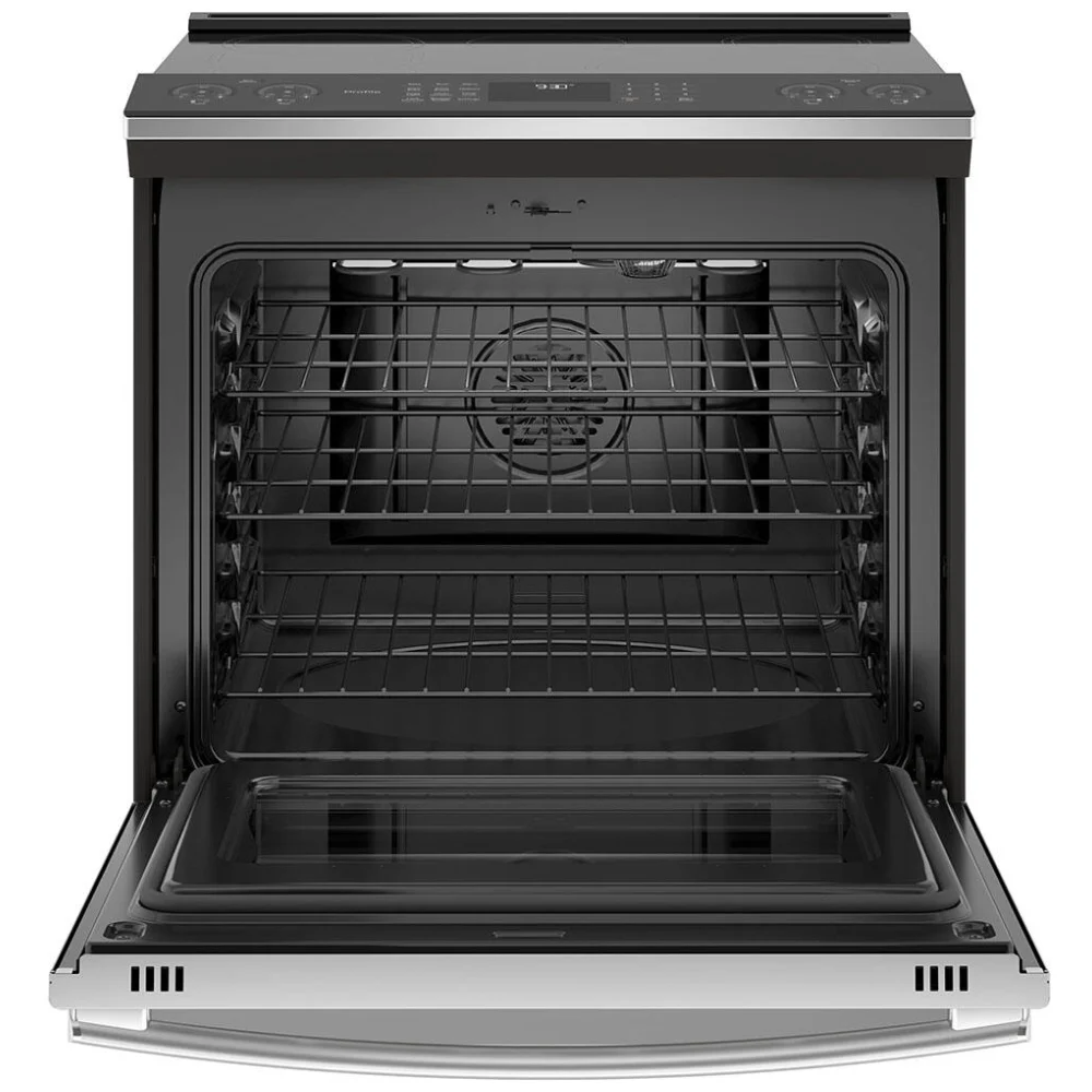 Cuisinière GE Profile à induction – 30 pouces, 5,3 pi³, True Convection, 5 bruleurs, inox – PCHS920YMFS - Image 2
