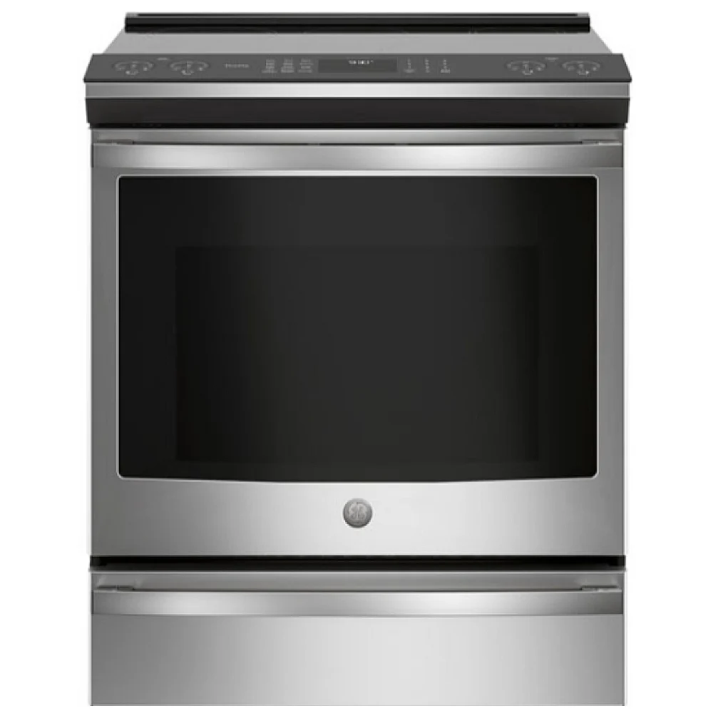 GE Profile induction stove - 30 inches, 5.3 cu. ft., True Convection, 5 burners, stainless steel - PCHS920YMFS
