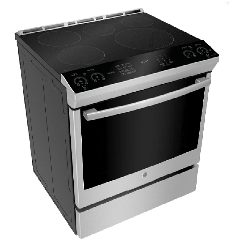 Cuisinière GE Profile à induction – 30 pouces, 5,3 pi³, True Convection, 5 bruleurs, inox – PCHS920YMFS - Image 4