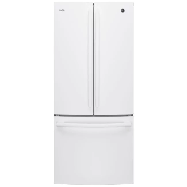 Réfrigérateur GE Profile blanc 30 pouces, 20,8 pi³, portes françaises – PNE21NGLKWW