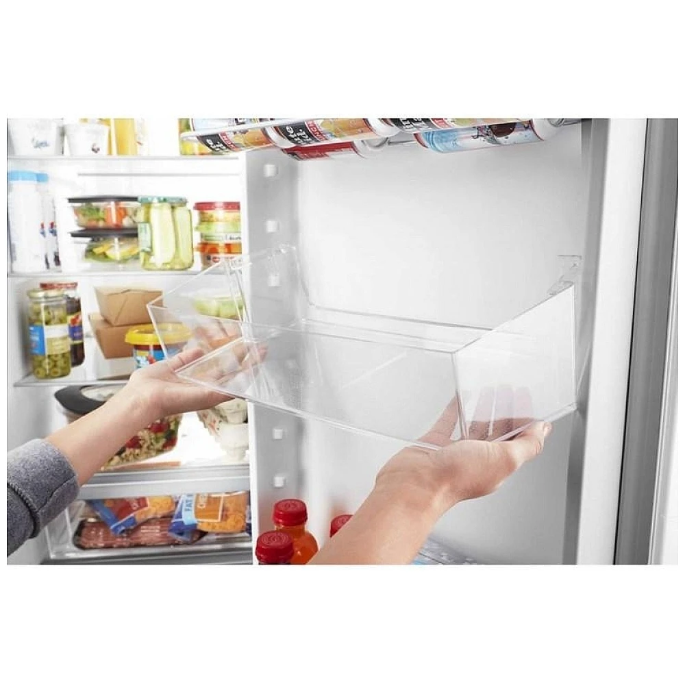 Réfrigérateur Whirlpool inox 33 pouces, 21,7 pi³, côte à côte – WRS312SNHM - Image 4