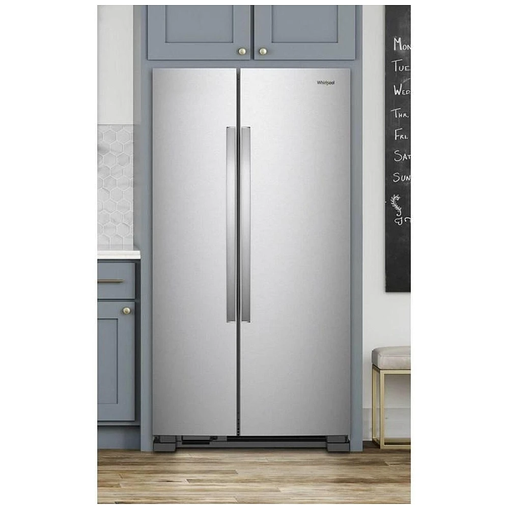 Réfrigérateur Whirlpool inox 33 pouces, 21,7 pi³, côte à côte – WRS312SNHM - Image 6