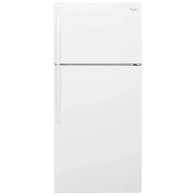 Whirlpool top-mount refrigerator-freezer - 28 inches, 14.6 cu. ft., white - WRT134TFDW