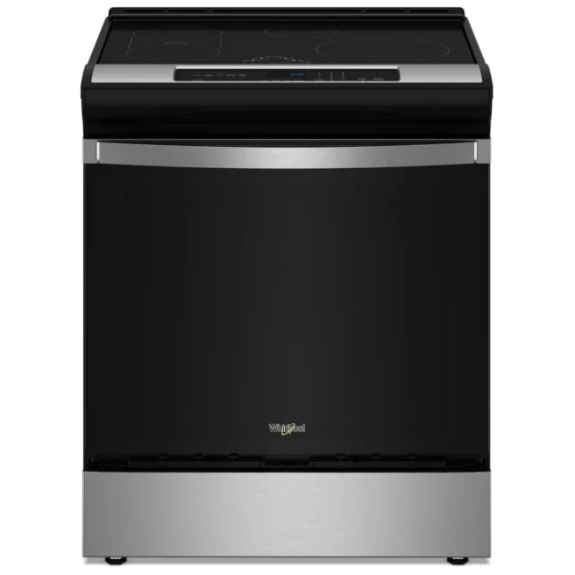Cuisinière Whirlpool inox 30 pouces, 6,4 pi³, induction – WSIS5030RZ