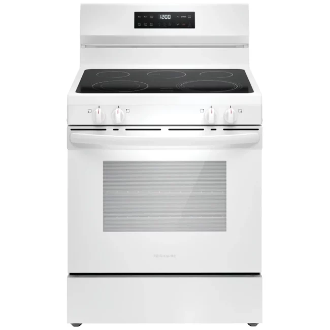 Cuisinière électrique Frigidaire blanc 30 pouces – FCRE306CAW