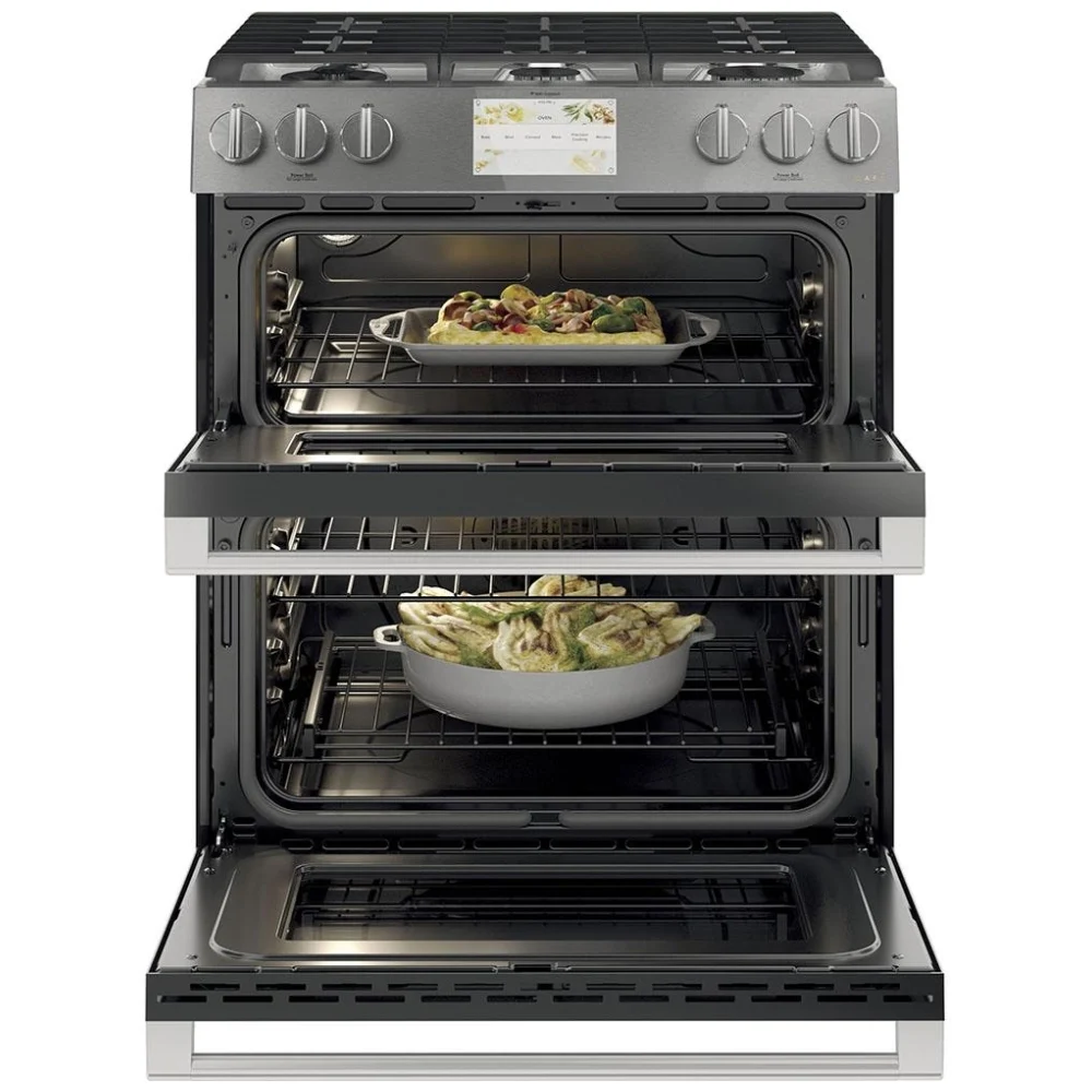 Cuisinière biénergie GE Café – 30 pouces, double four, convection, inox – CC2S950M2NS5 – Image 3