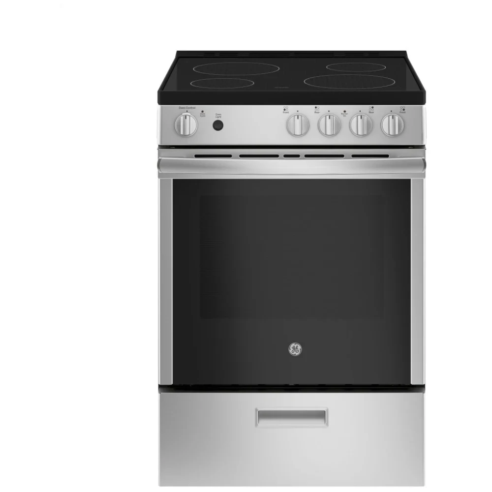 Cuisinière électrique GE acier inoxydable 24 pouces – JCAS640RMSS