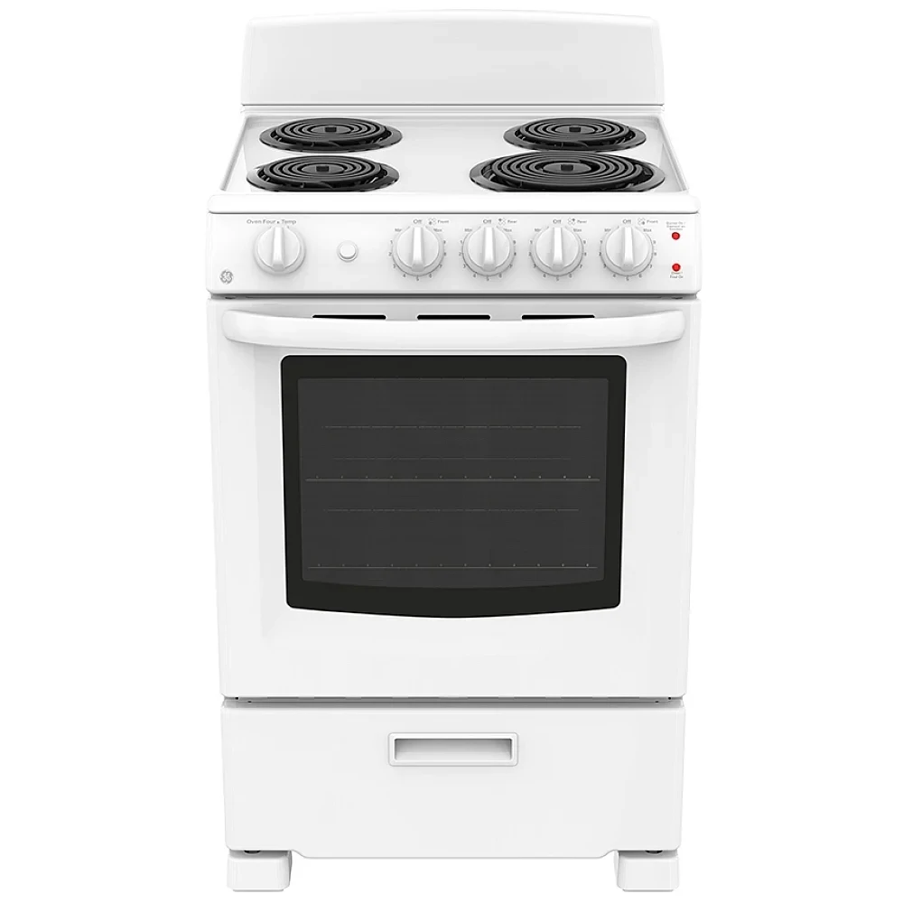 Cuisinière électrique GE blanc 24 pouces – JCAS300DMWW