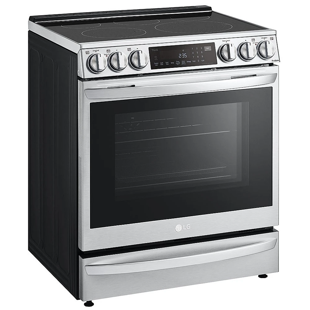 Cuisinière électrique LG – 30 pouces, convection, 5 brûleurs, inox – LSEL6337F – Image 5