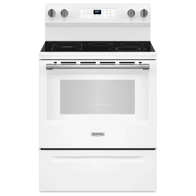 Cuisinière électrique MAYTAG blanc 30 pouces – YMFES6030RW