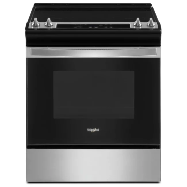 Cuisinière électrique Whirlpool – 30 pouces, 4 éléments, acier inoxydable – YWEE515S0LS3