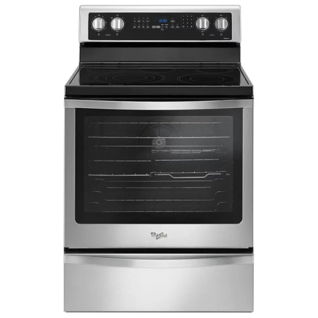 Cuisinière électrique Whirlpool – 30 pouces, convection véritable, inox – YWFE745H0FS6