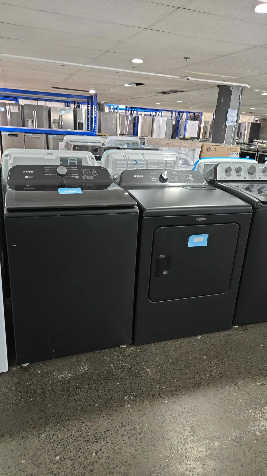 Ensemble laveuse et sécheuse Whirlpool noir 27 pouces – WTW6157PB & YWED6150PB – Image 6