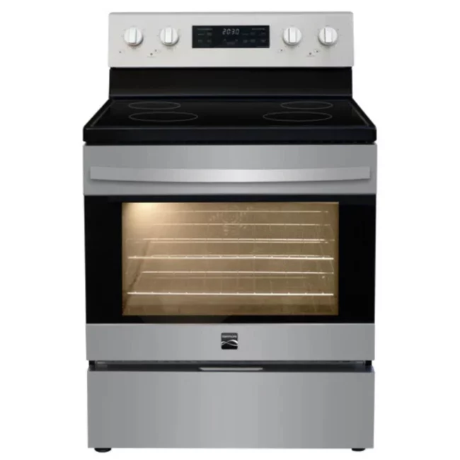 Cuisinière électrique Kenmore, 30 pouces, convection Air Fry, Acier inoxydable – KKFTP4