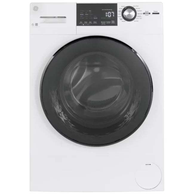 GE washer - 24-inch front, 2.8 cu. ft., white - GFW148SSMWW