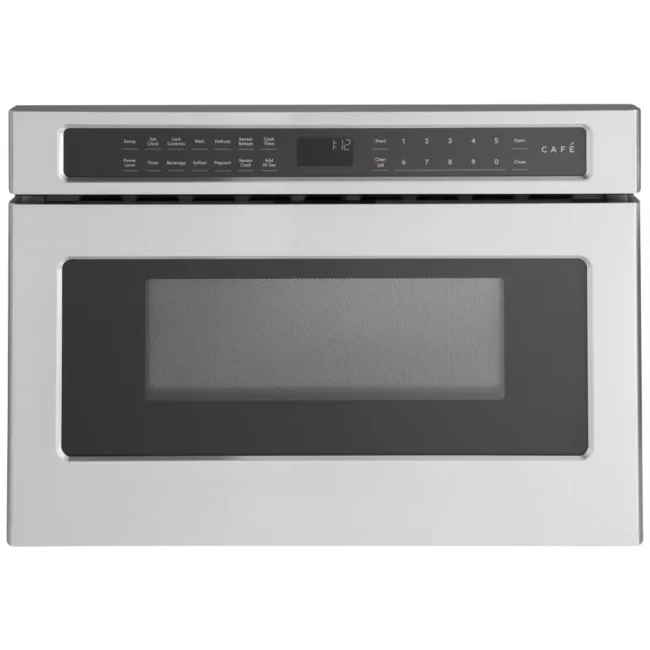 Micro-ondes hotte Café inox 24 pouces, 1,2 pi³, tiroir – CWLC12P2RS1