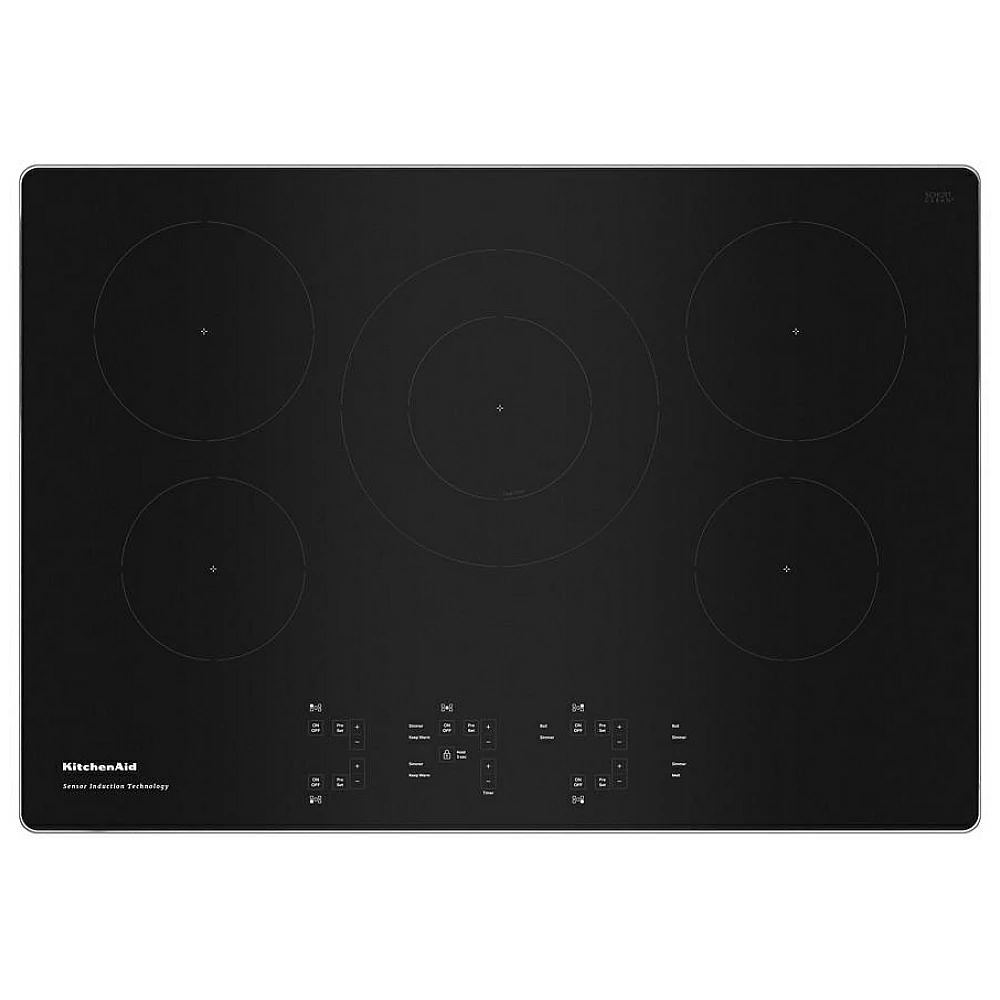 Plaque de cuisson induction KitchenAid inox 30 pouces – KCIG550JSS