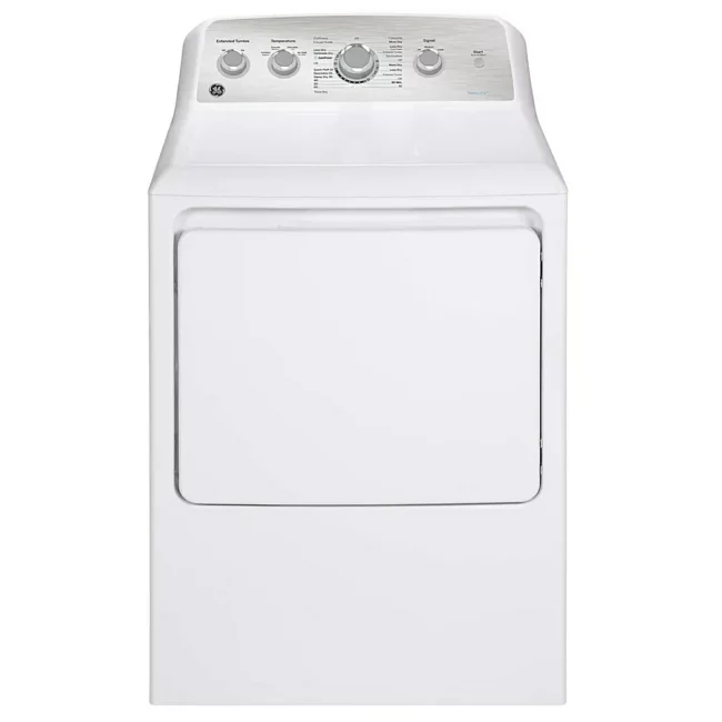 GE 27-inch electric dryer white - GTD45EBMRWS