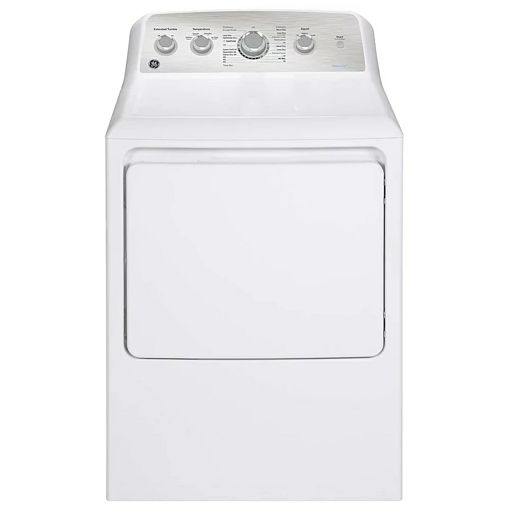 GE 27-inch electric dryer white - GTD45EBMRWS