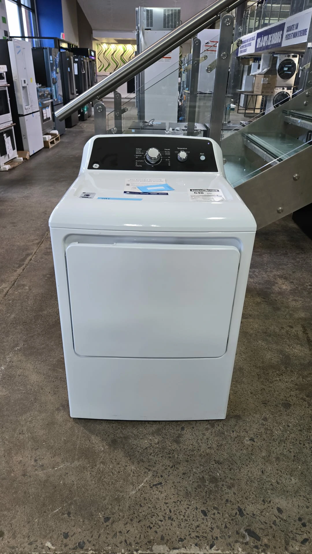 Sécheuse électrique GE 27 pouces blanc – GTX34EBMRWS - Image 6