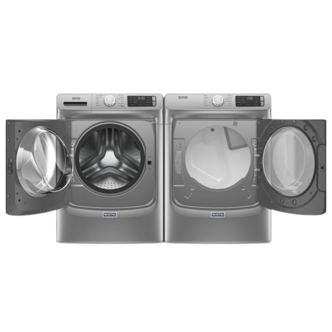Ensemble laveuse sécheuse Maytag frontal 27 pouces, 5,5 + 7,4 pi³, vapeur – MHW6630HC & YMED6630HC - Image 2