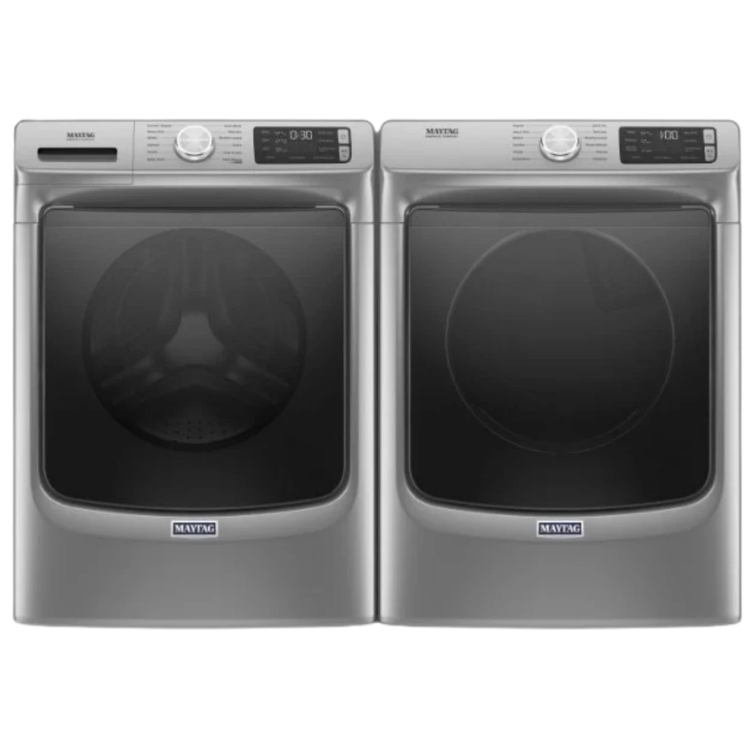 Maytag 27-inch, 5.5 + 7.4 cu. ft. front washer-dryer set, steam - MHW6630HC & YMED6630HC