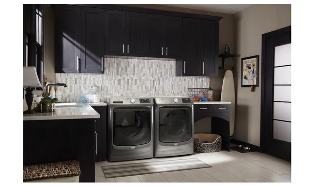 Ensemble laveuse sécheuse Maytag frontal 27 pouces, 5,5 + 7,4 pi³, vapeur – MHW6630HC & YMED6630HC - Image 3