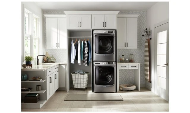 Ensemble laveuse sécheuse Maytag frontal 27 pouces, 5,5 + 7,4 pi³, vapeur – MHW6630HC & YMED6630HC - Image 4