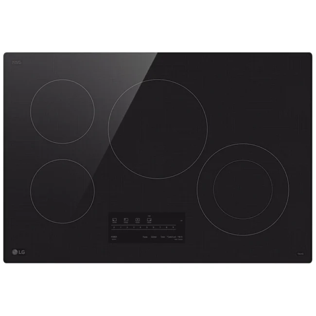 LG 30-inch black electric cooktop, 4 zones - CBEW3013BE