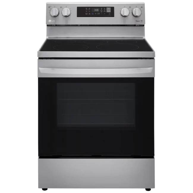 Cuisinière LG inox 30 pouces, 6,3 pi³, convection, 5 éléments – LREL6323S