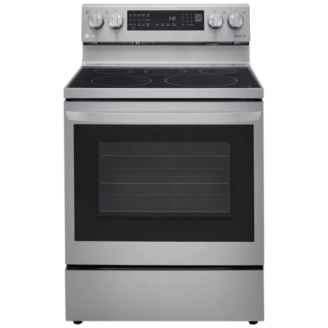 Cuisinière LG inox 30 pouces, 6,3 pi³, convection, Air Fry – LREL6325F