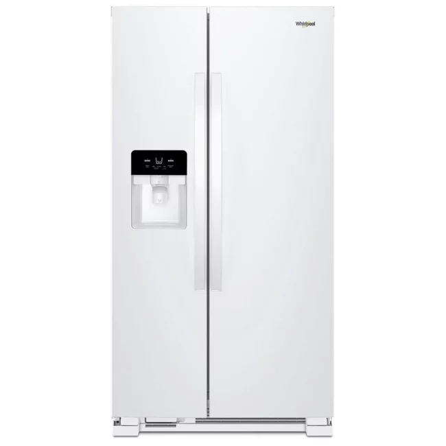 Whirlpool 33-inch white, 21.4 cu. ft. side-by-side refrigerator - WRS321SDHW