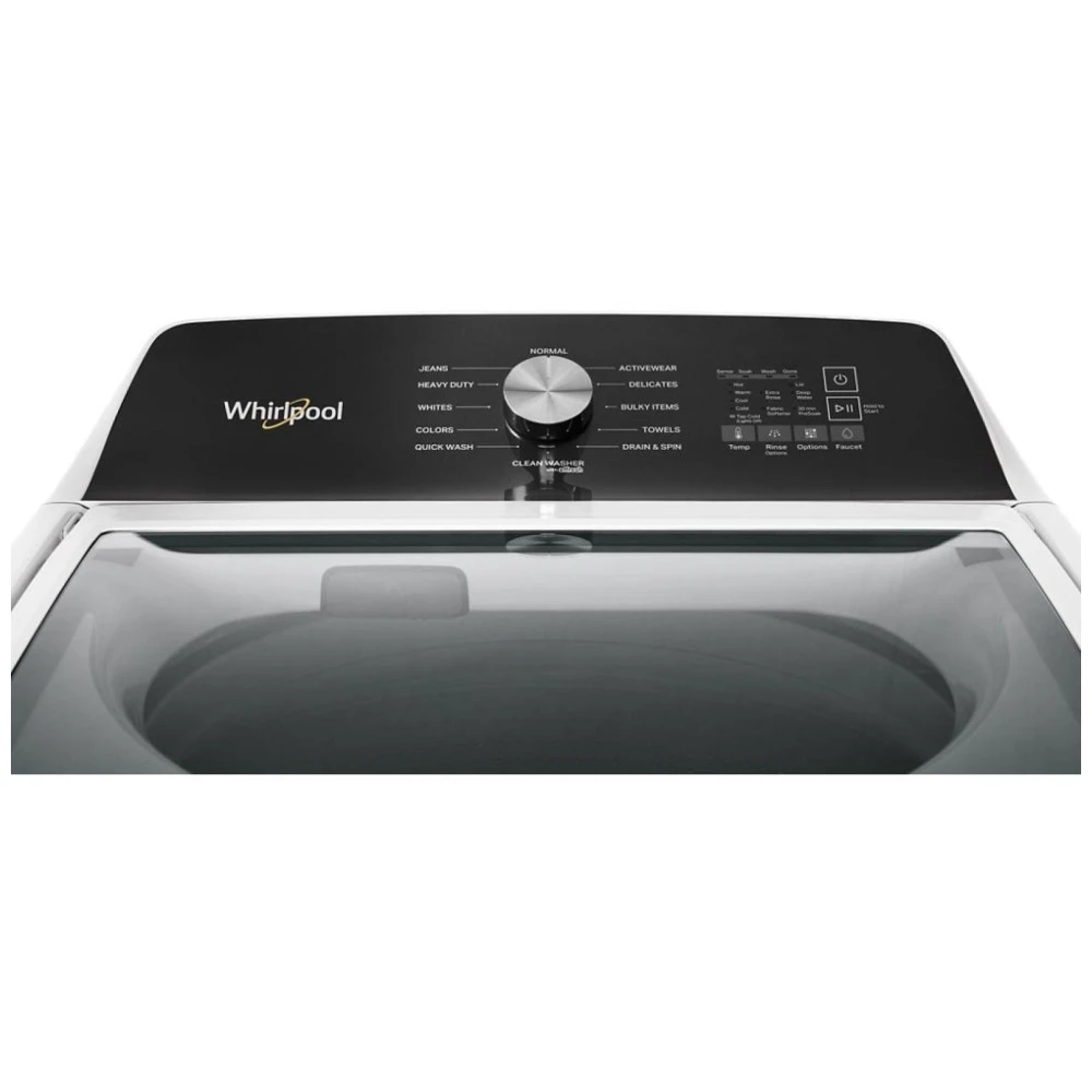 Ensemble laveuse-sécheuse Whirlpool blanc 28 pouces, 5,3 + 7,0 pi³ – WTW5020SW & YWED5010LW - Image 6
