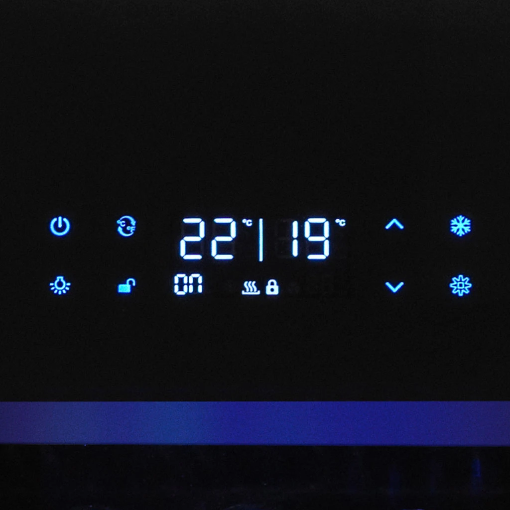 Cellier Wine Cell'R Black Pearl – 194 bouteilles, 1 zone, noir – WC194FGB7 - Image 2