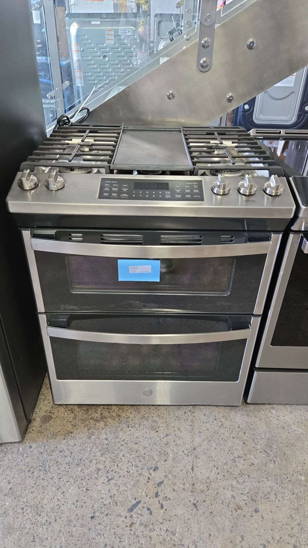 Cuisinière à gaz, double four GE – 30 pouces, 6,7 pi³, inox – JCGSS86SPSS – Image 8