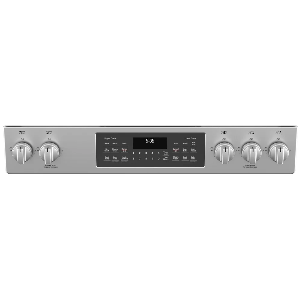 Cuisinière à gaz, double four GE – 30 pouces, 6,7 pi³, inox – JCGSS86SPSS – Image 6