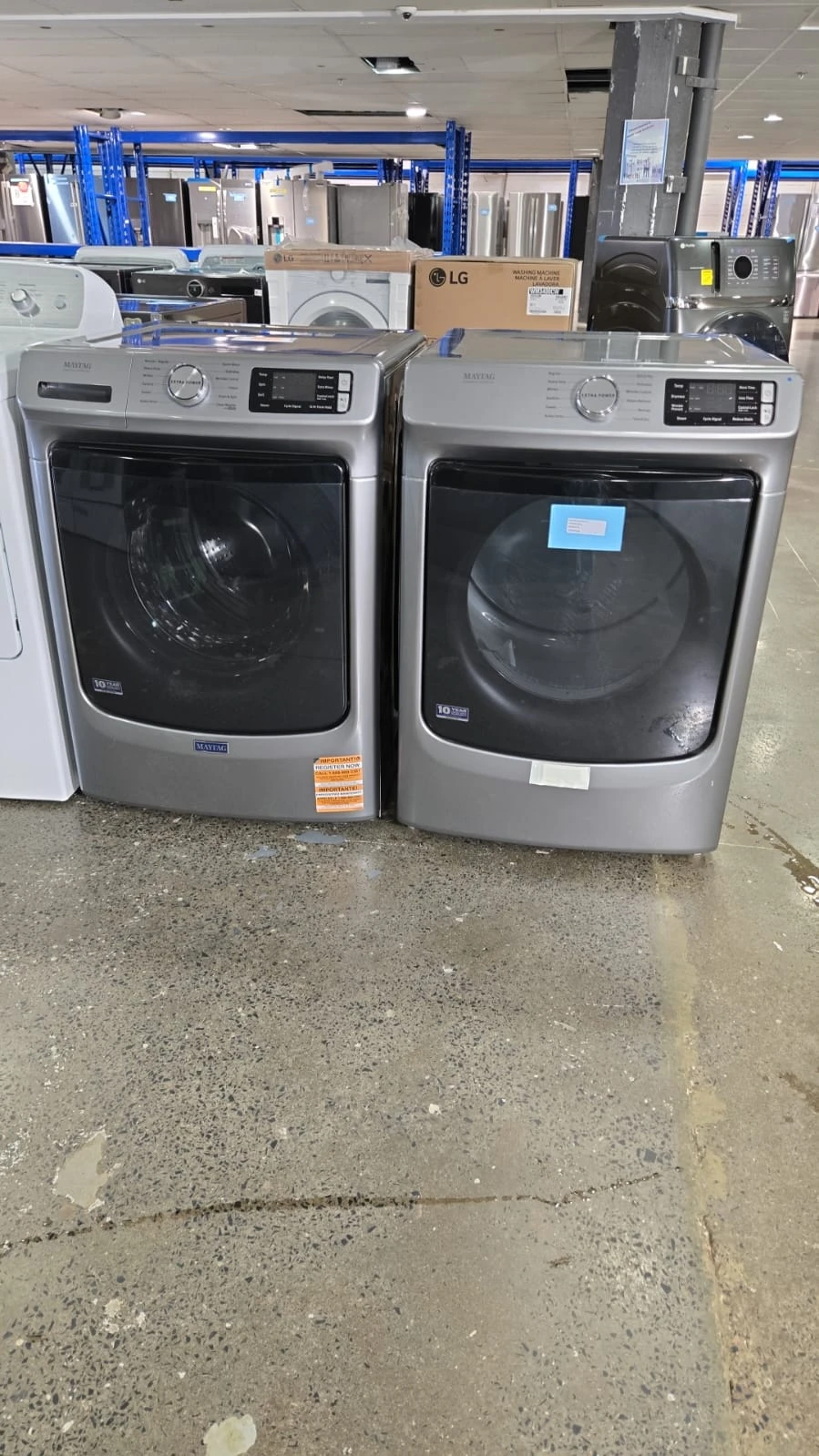 Ensemble laveuse sécheuse Maytag frontal 27 pouces, 5,5 + 7,4 pi³, vapeur – MHW6630HC & YMED6630HC - Image 5