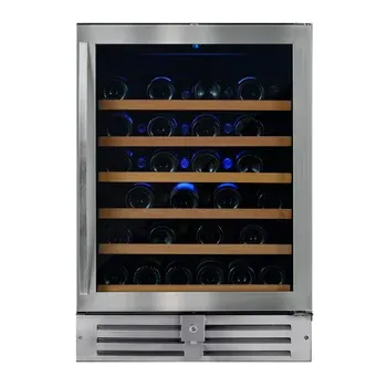 Cellier à vin Wine Cell’R inox 24 pouces, 46 bouteilles, double zone – WC46PLS25