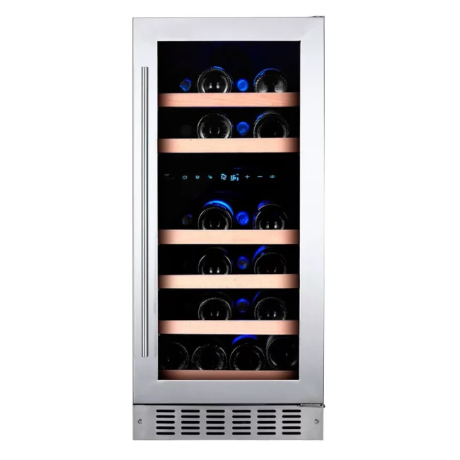 Cellier à vin Wine Cell’R Platinum encastrable 26 bouteilles, double zone – WC26PLDZ5