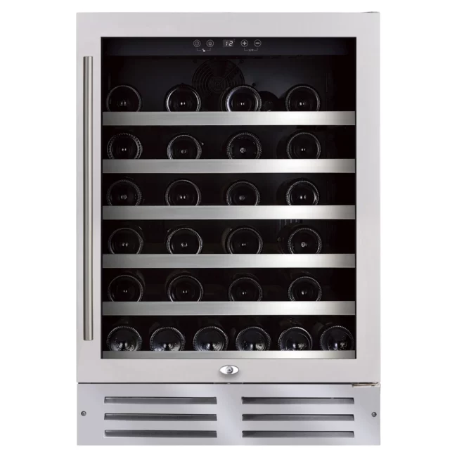 Cellier à vin Wine Cell’R 24 pouces, 46 bouteilles, double zone – WC46SSTSZ6