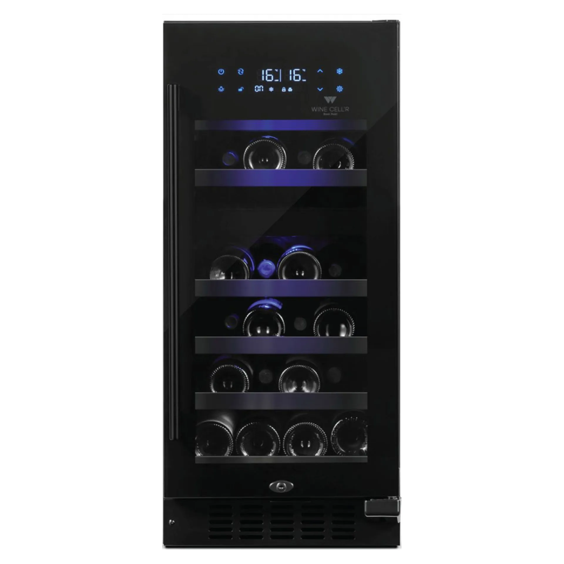Cellier à vin Wine Cell’R noir 15 pouces, 26 bouteilles, double zone – WC32FGB6