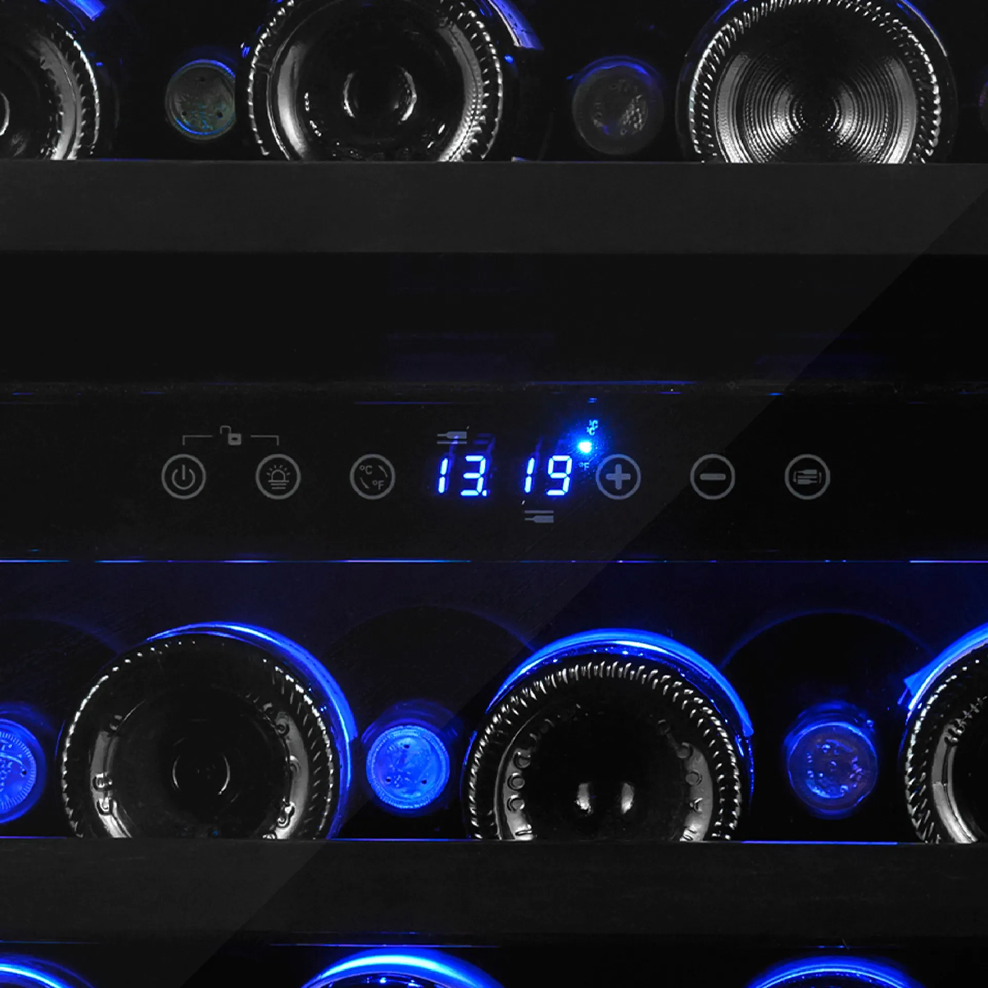 Cellier à vin Wine Cell’R inox 24 pouces, 46 bouteilles, double zone – WC46FGS26 – Image 2