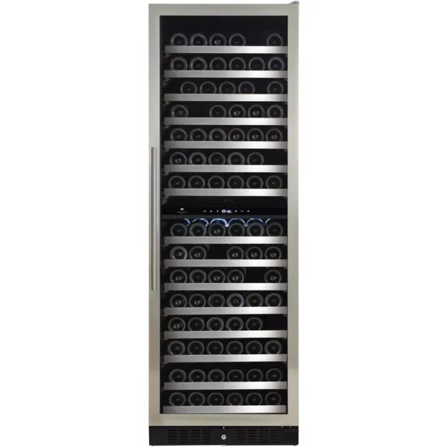 Cellier à vin Diamond 24 pouces, 166 bouteilles, double zone – WC166SSDZ7